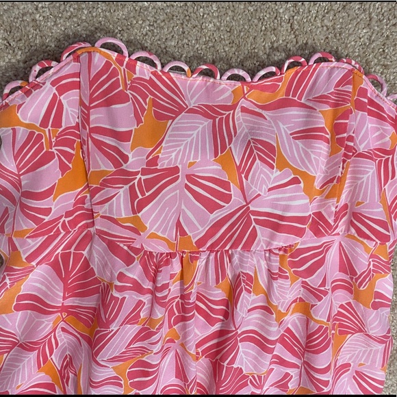 EXTREMELY RARE VINTAGE Lilly Pulitzer Woman’s Strapless Blouse Top size 4 - Picture 6 of 16